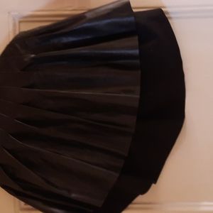 Faux leather skirt